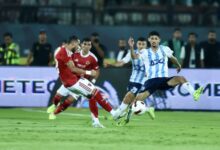 الأحمر يخسر أهداف وملخص مباراة الأهلي وبيراميدز