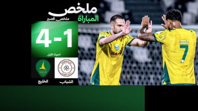 أهداف وملخص مباراة الشباب والخليج في الدوري السعودي